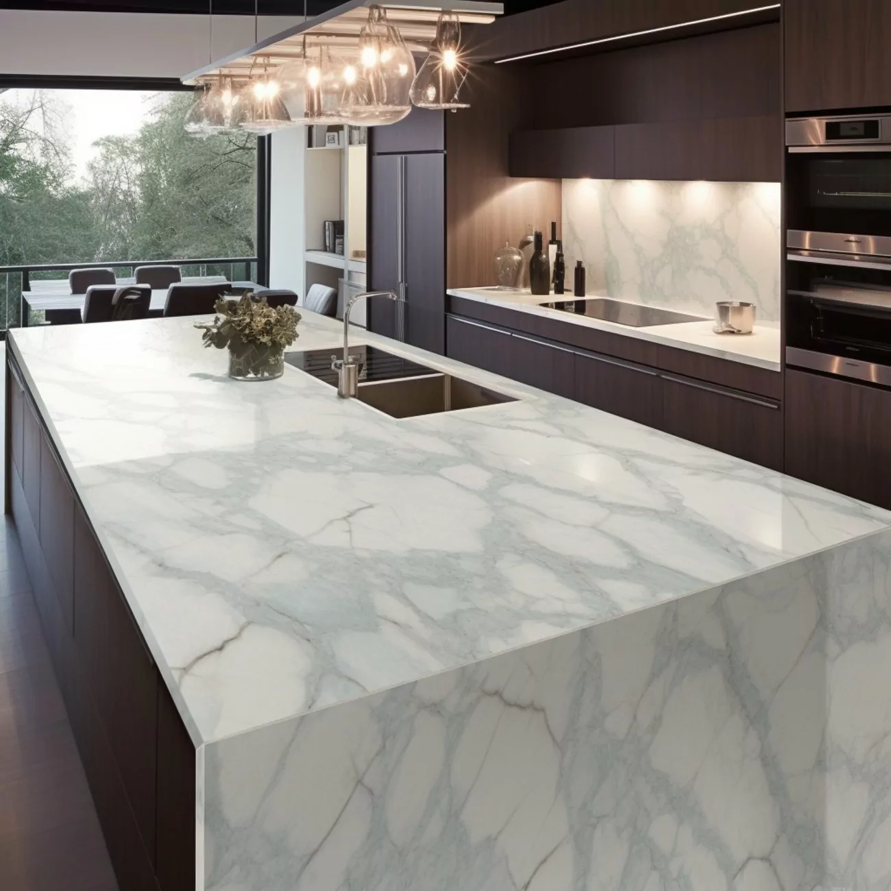 Plan de Travail Cuisine Quartz – “Kendal”