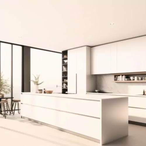 Plan De Travail Cuisine En Corian – “Silver Grey” 8