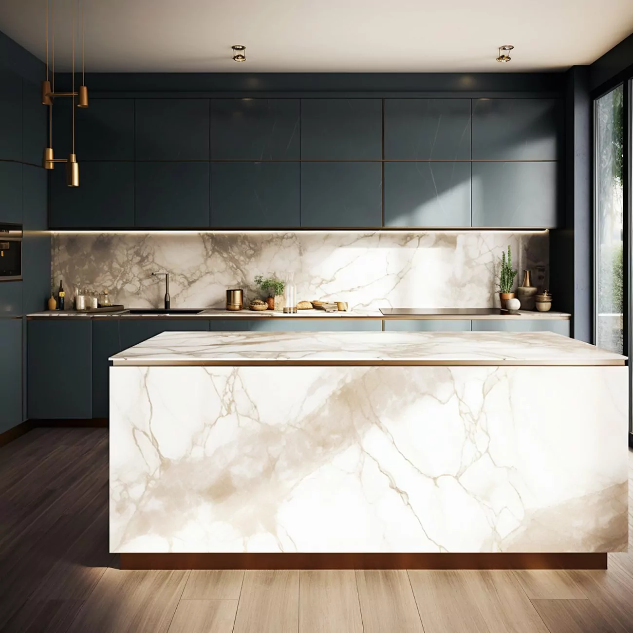 Ilot central de Cuisine Dekton  “Opera” 5