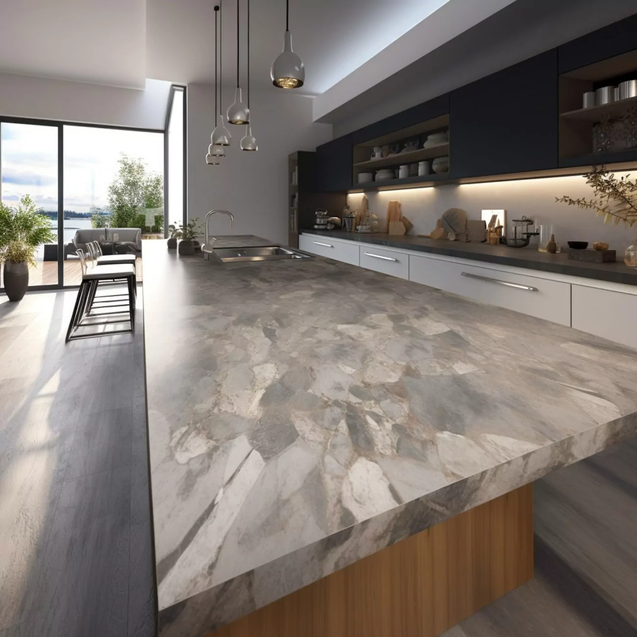 Plan de Travail de Cuisine Dekton – “Ceppo” 4