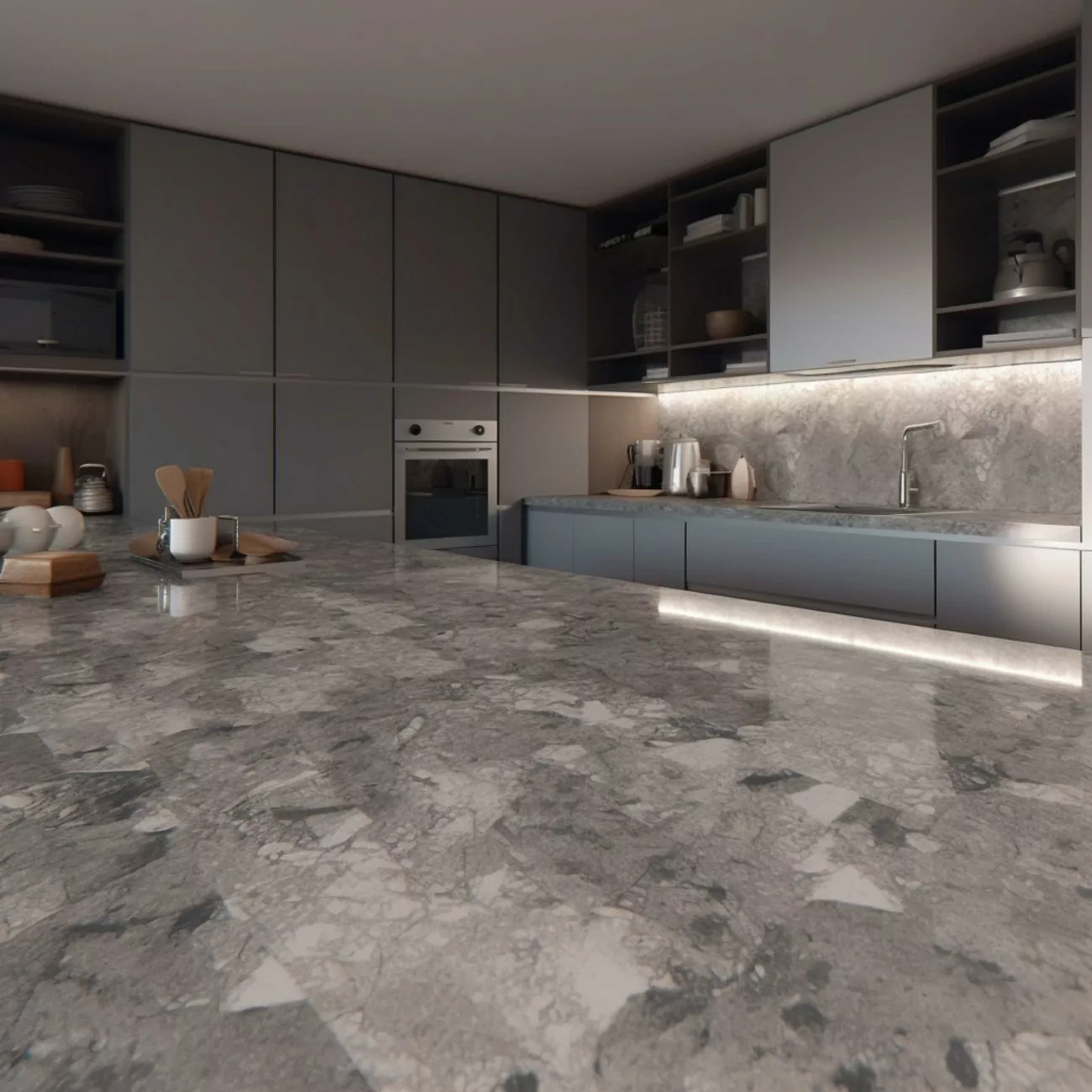 Plan de Travail de Cuisine Dekton – “Ceppo” 5