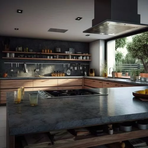 Plan de Travail de Cuisine Dekton – “Grafite”