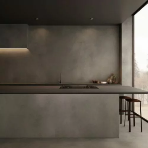 Ilot de cuisine en Céramique – “Concrete Light” 5