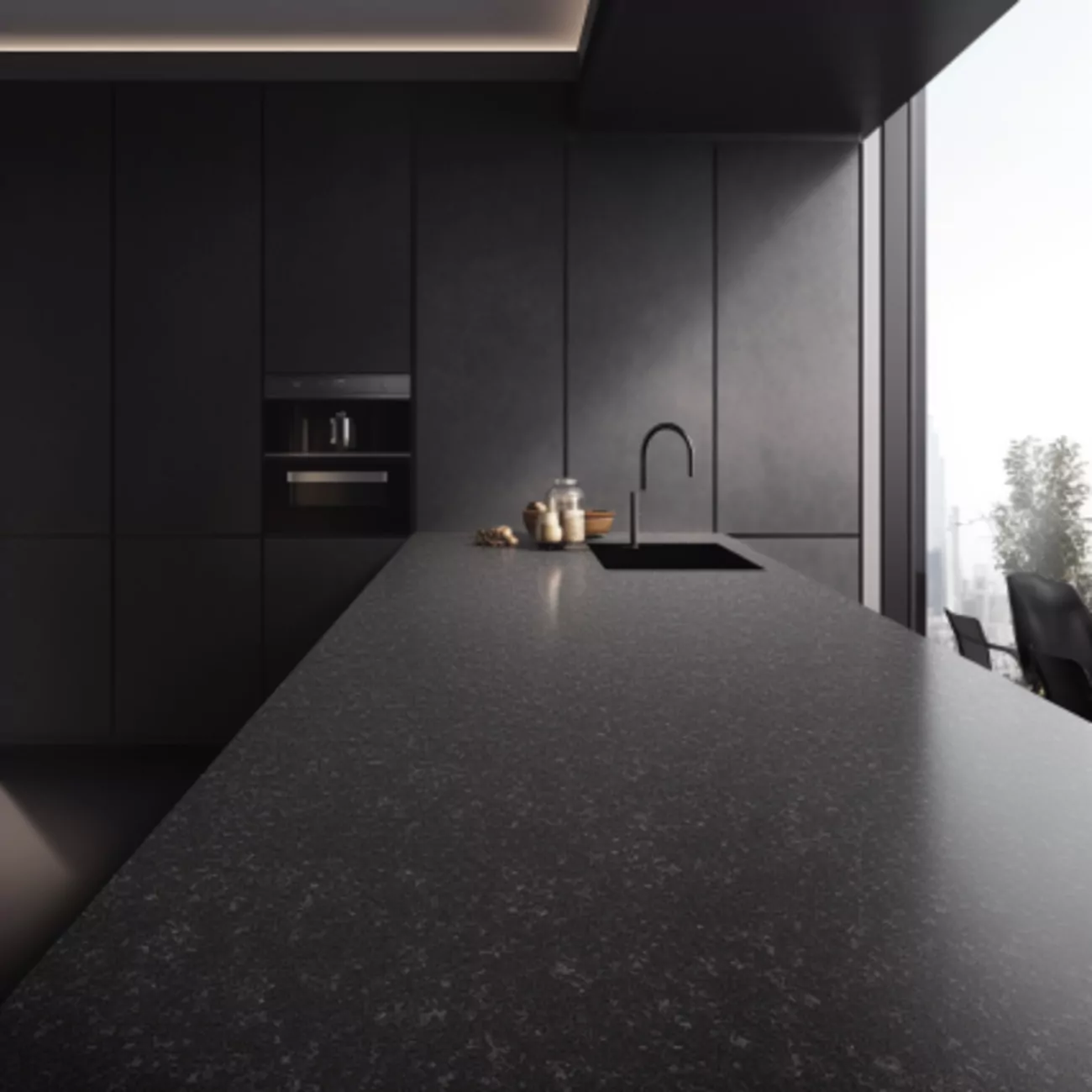 Ilot central de cuisine “Terrazzo Black” 3