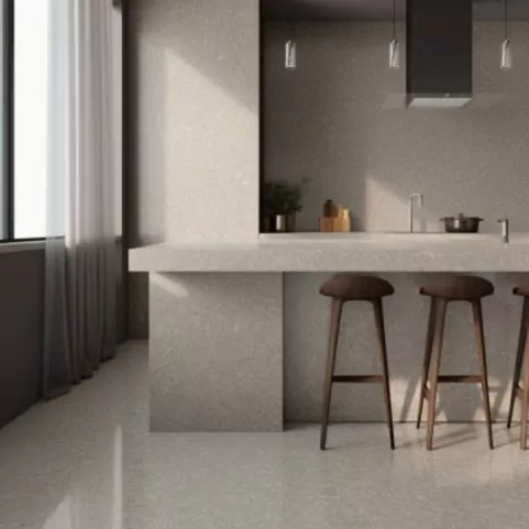 Ilot central de cuisine “Terrazzo Black” 8