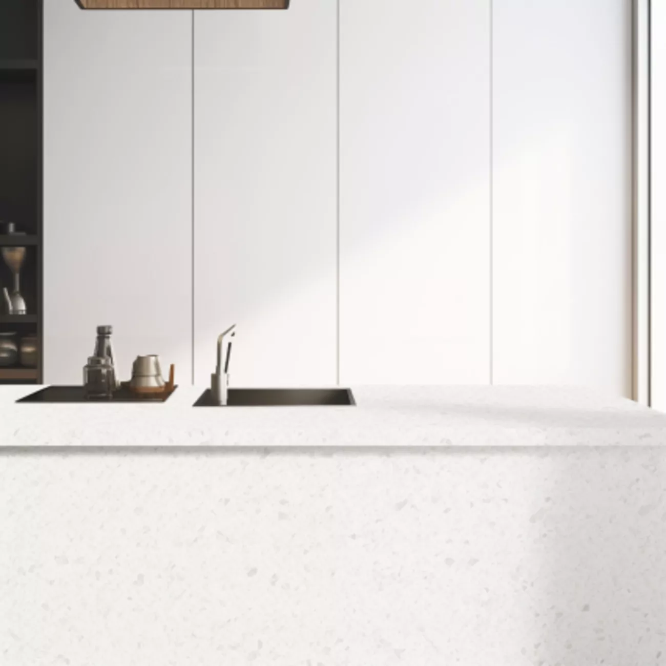 Ilot central de cuisine “Terrazzo White” 3