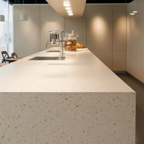 Plan Travail Pour La Cuisine En Corian – “Gravier” 7