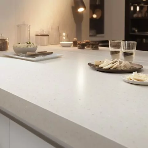 Plan Travail Pour La Cuisine En Corian – “Bois De Santal” 5