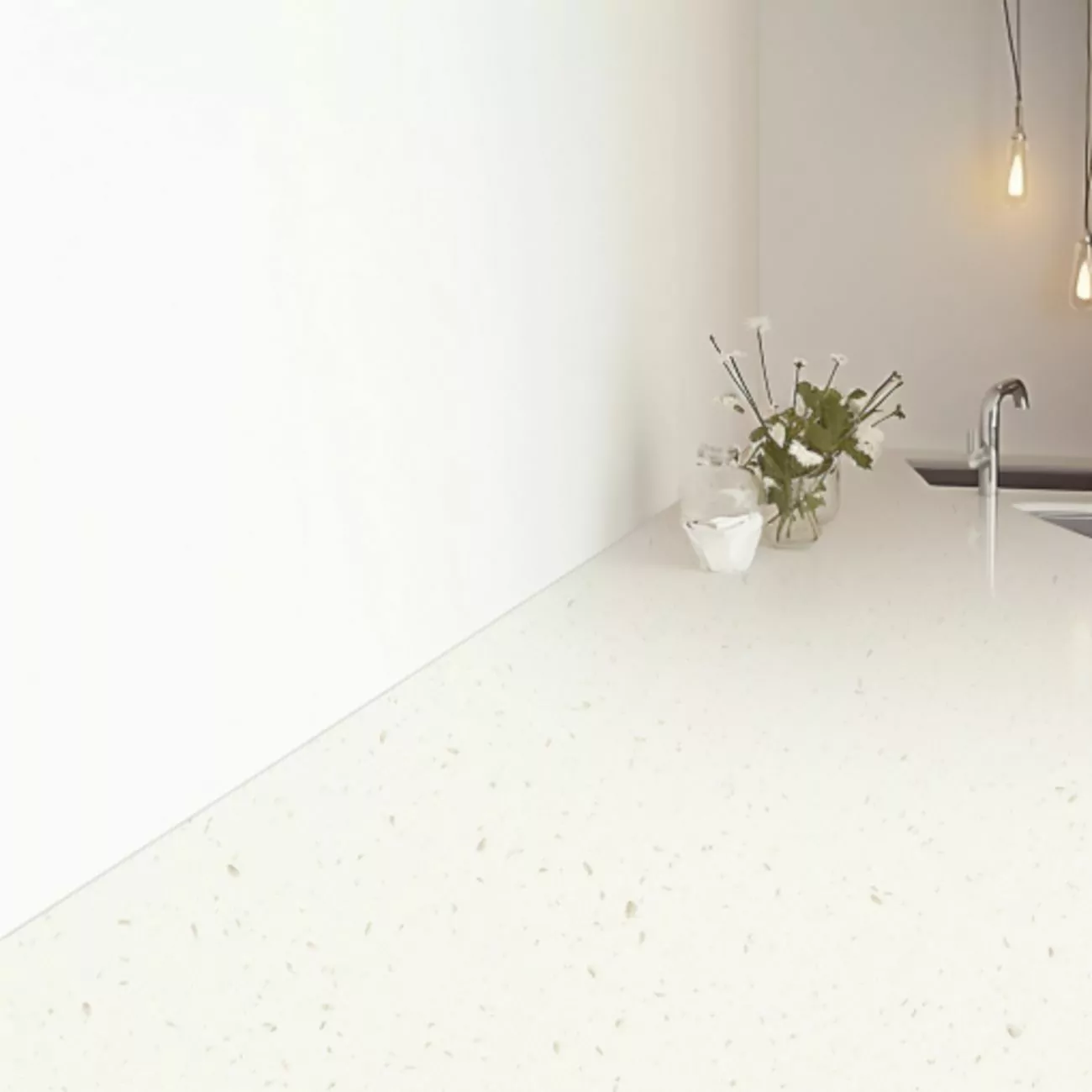 Plan Travail Pour La Cuisine En Corian – “Blanc Jasmin” 4