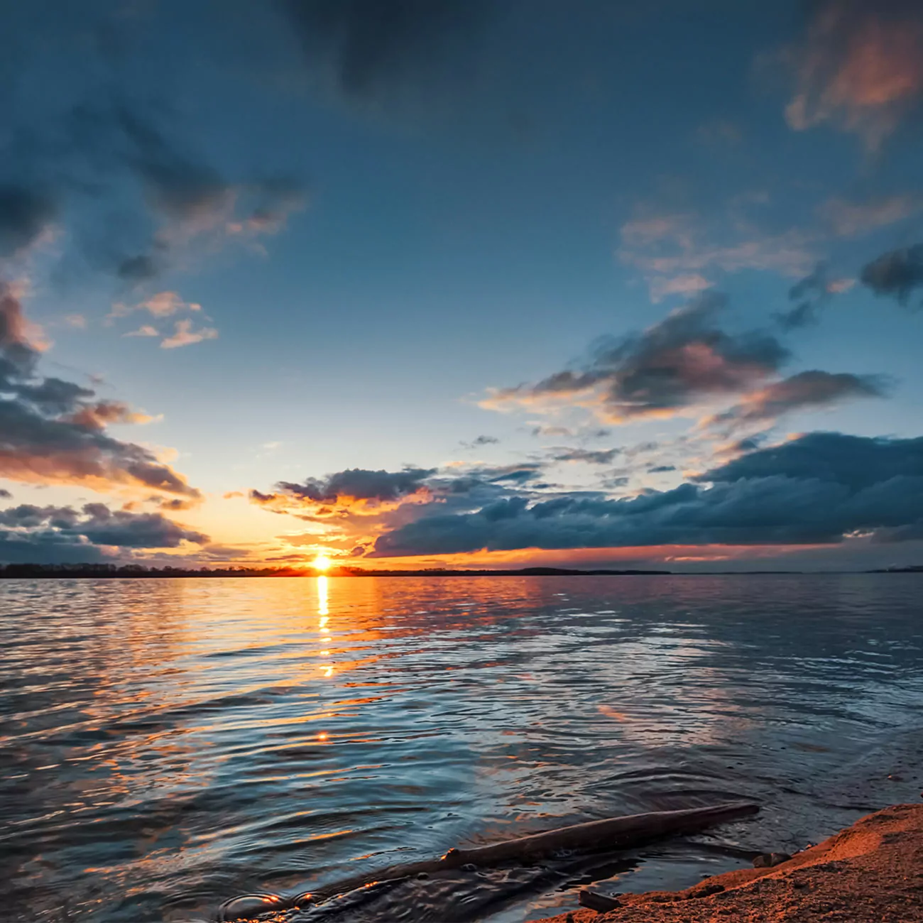 Crédence de Cuisine “Coucher De Soleil En Printemps” 2