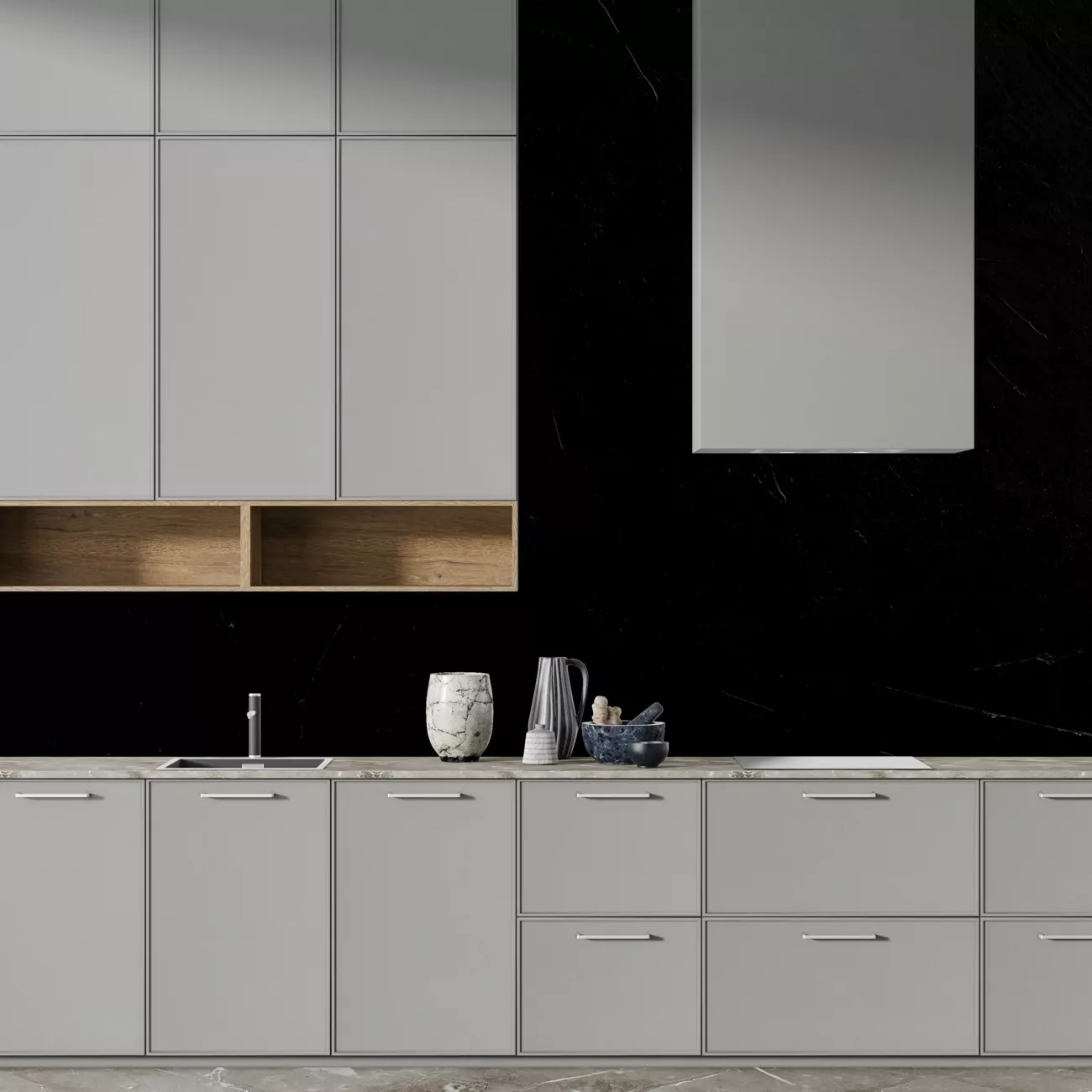 Crédence de Cuisine “Quartz Noir” 6