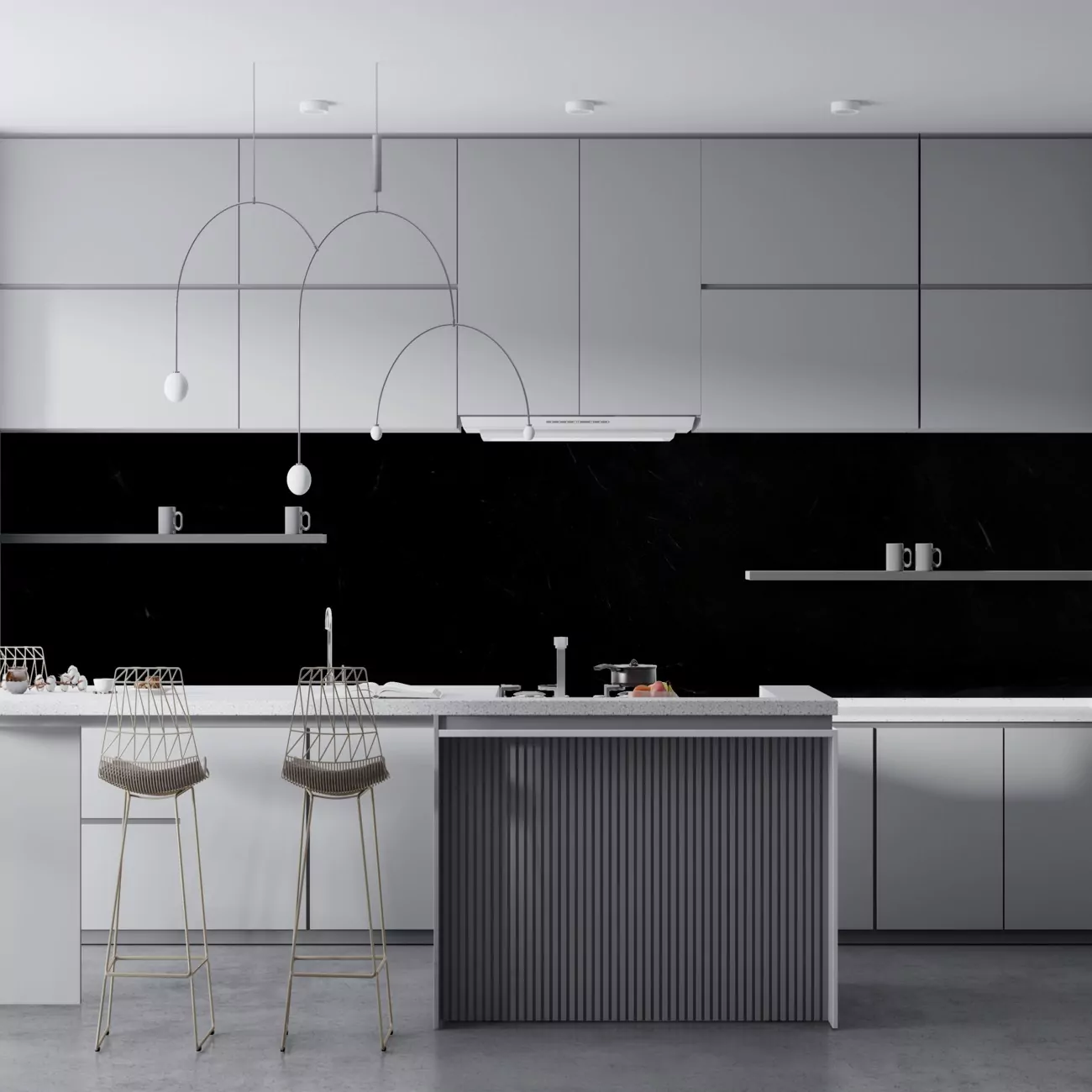 Crédence de Cuisine “Quartz gris” 7