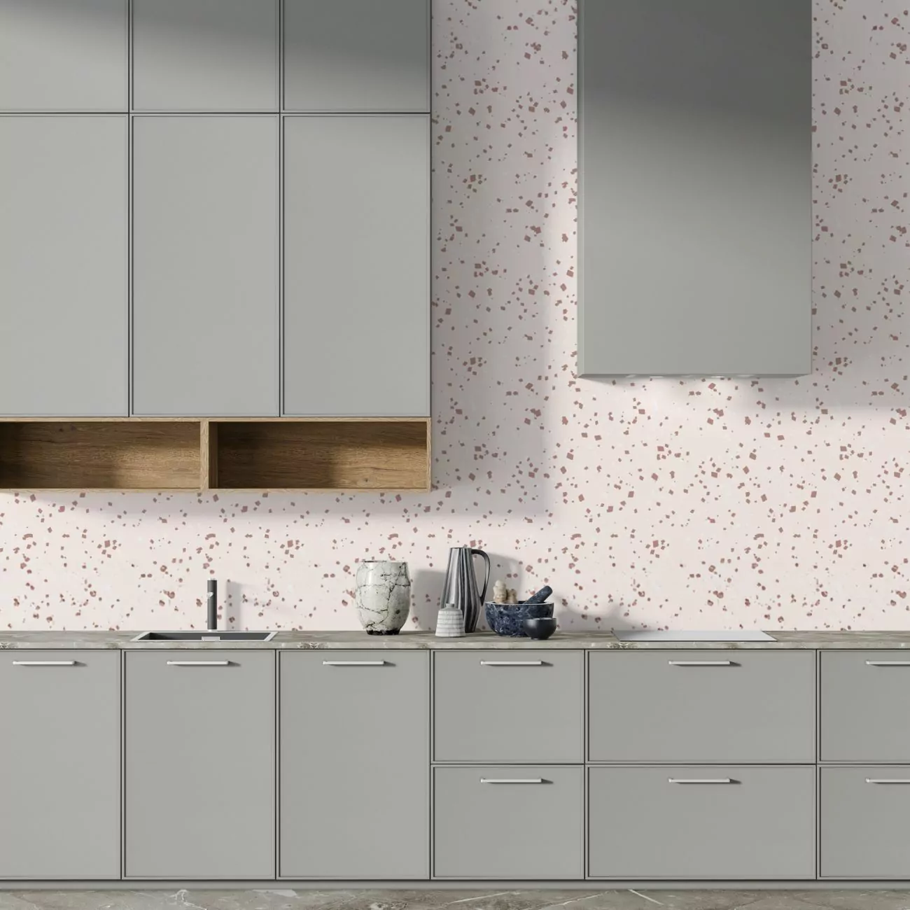 Crédence de Cuisine “Terrazzo Beige Ivoire” 5