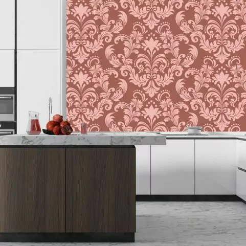 Crédence de Cuisine “Décor Rose” 2