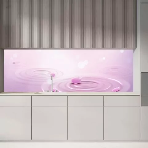 Crédence de Cuisine “Goutte D’eau Violette”