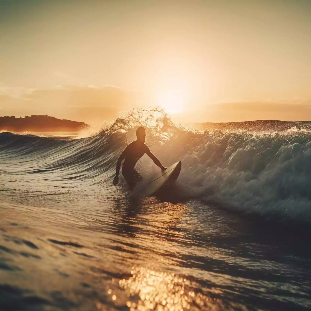 Crédence de cuisine “Surf au crépuscule” 2