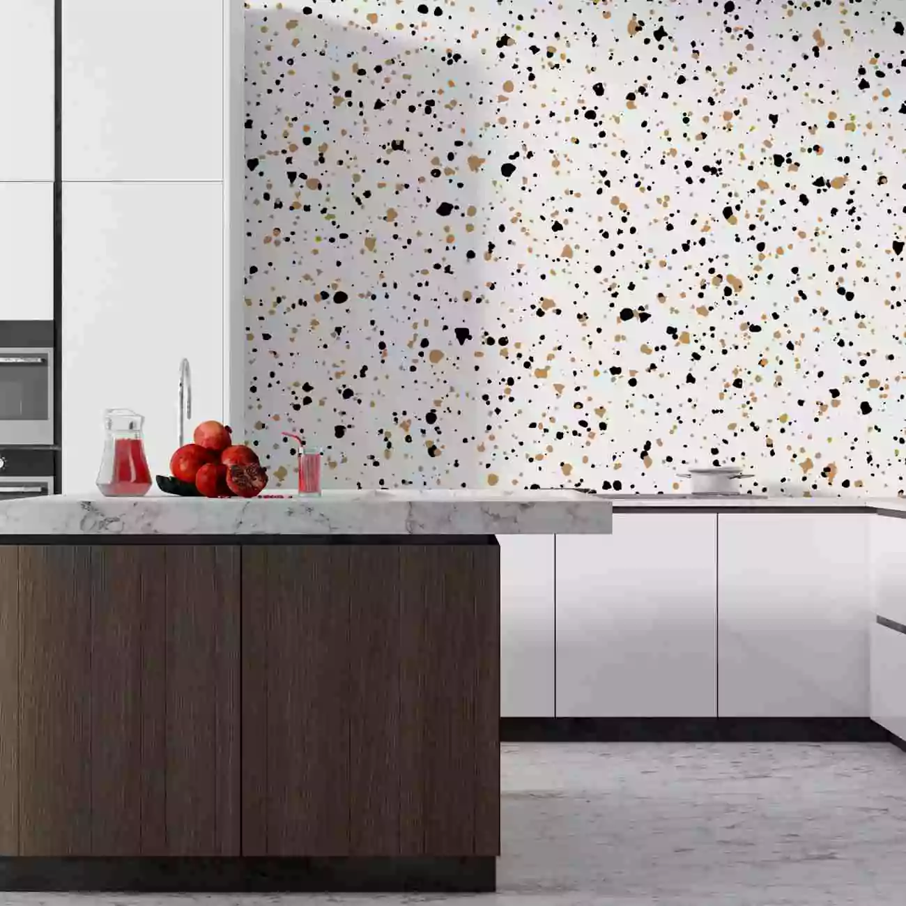 Crédence de cuisine  “Terrazzo Marron”