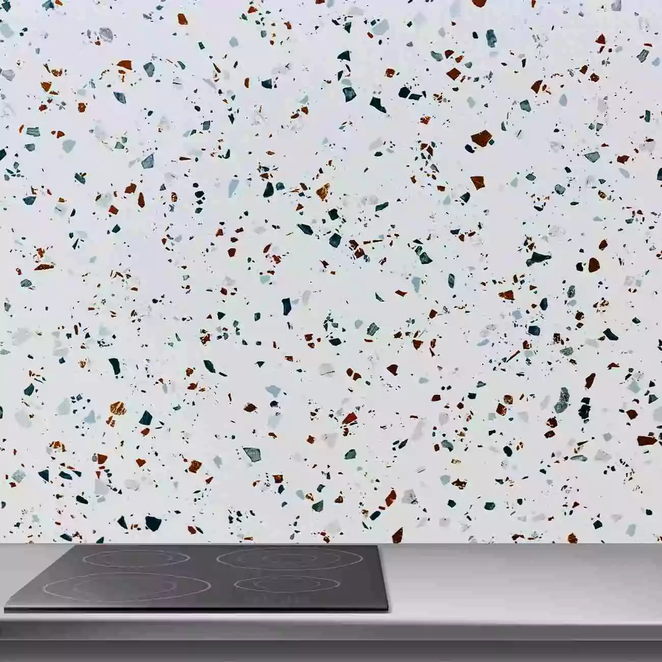 Crédence de cuisine  “terrazzo texture Marbre Blanc” 4