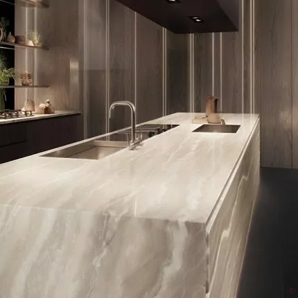 Ilot Central de Cuisine En Corian – “Soirée Premium” 7