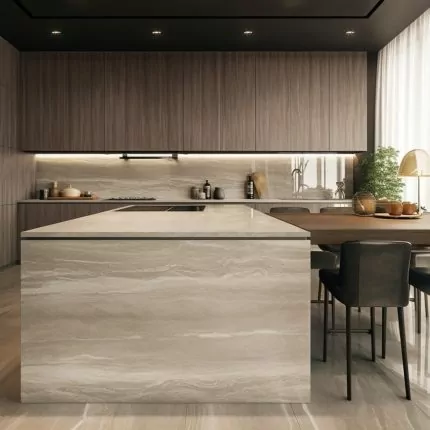 Ilot central de cuisine “Terrazzo Black” 7