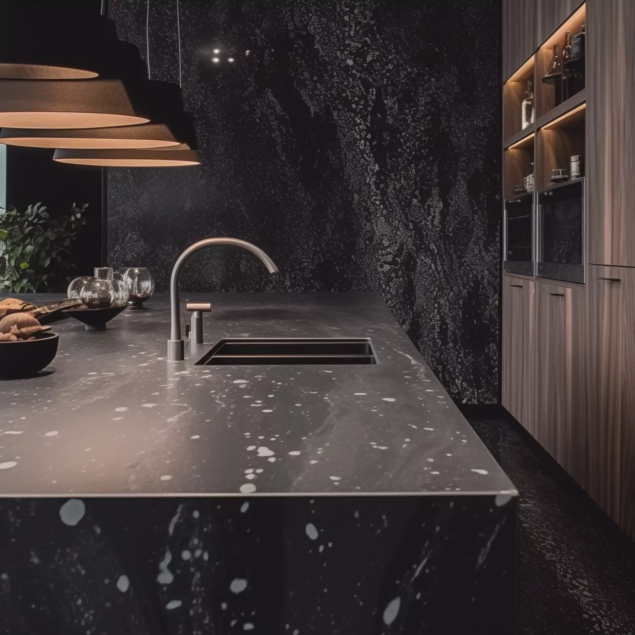 Ilot Central Cuisine En Corian – “Cosmos Premium” 4