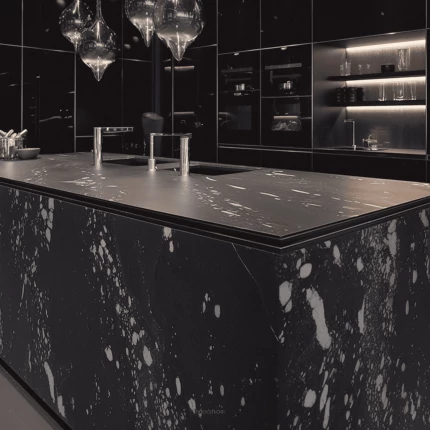 Ilot Central Cuisine En Corian – “Cosmos Premium” 2