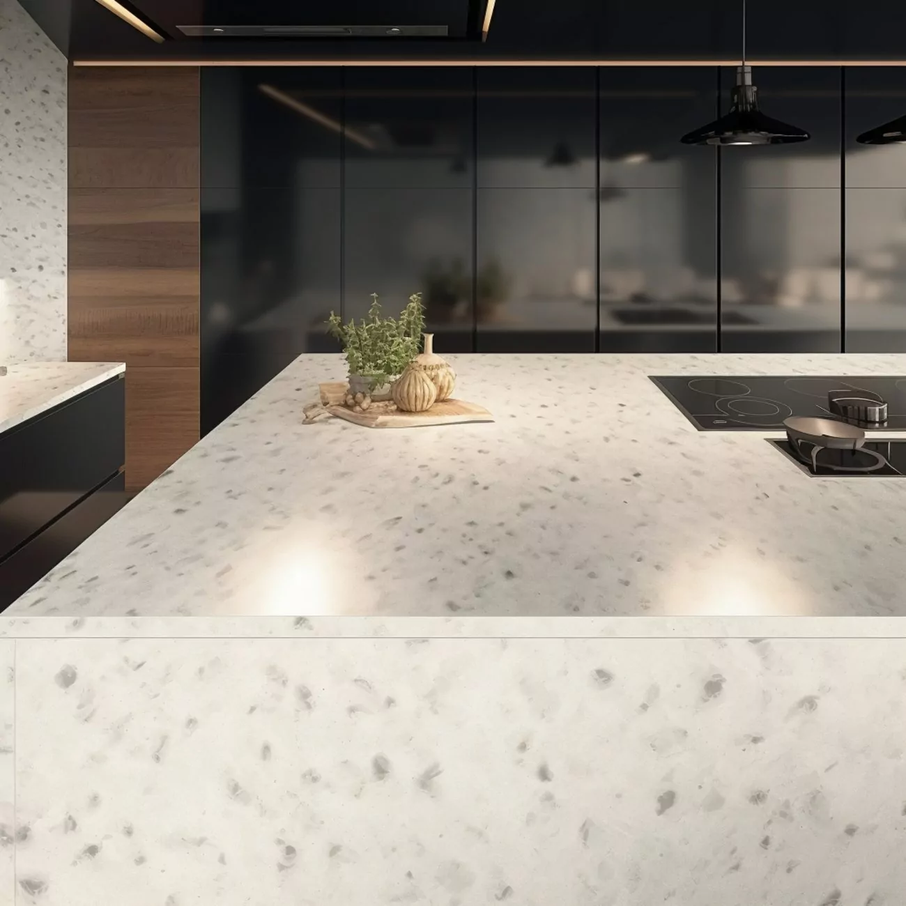 Ilot Central de Cuisine En Corian – “Marante” 5