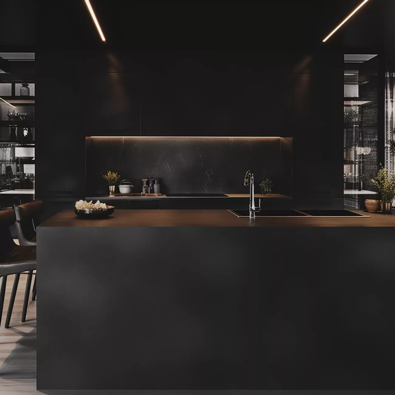 Ilot central de Cuisine Dekton  “Domoos” 3