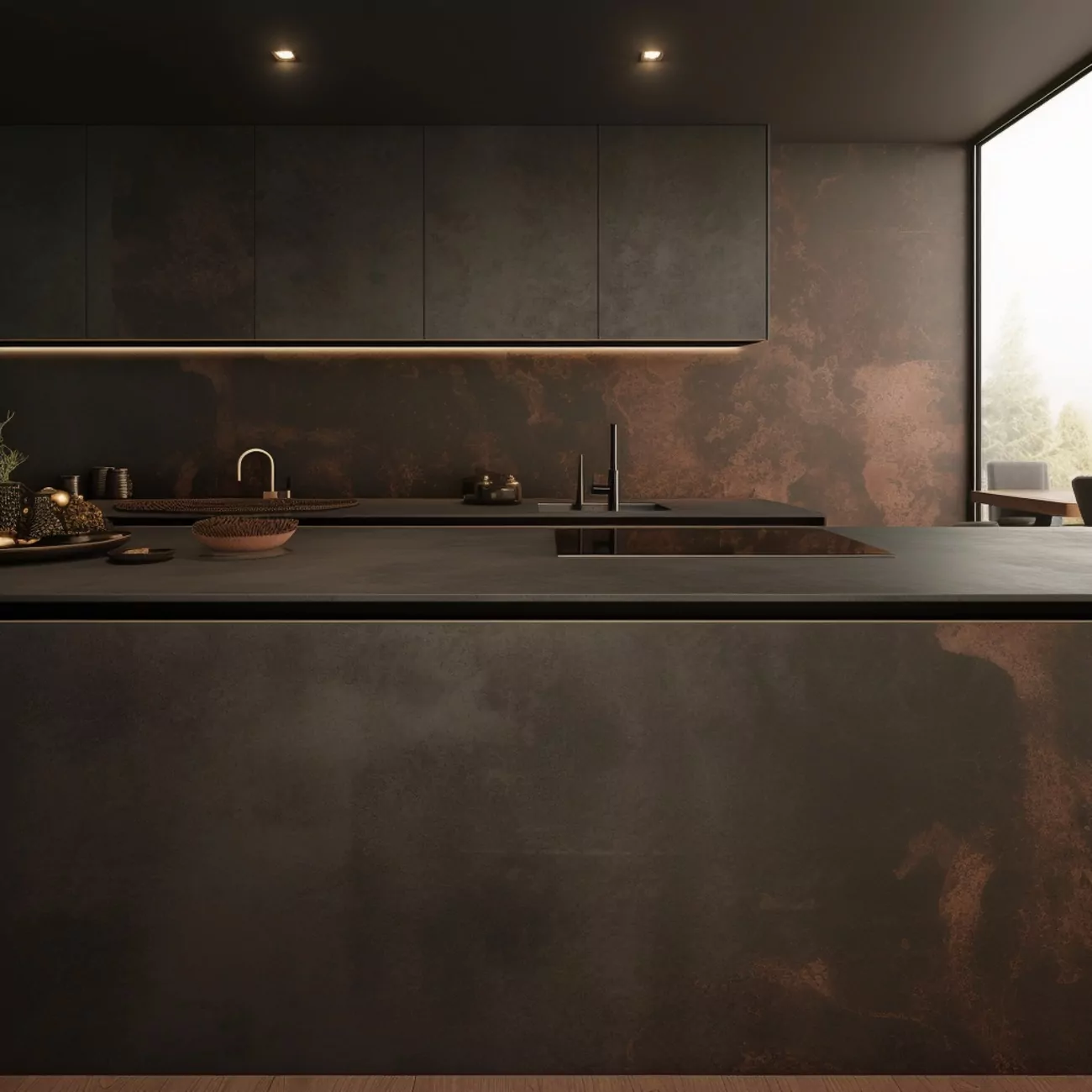 Ilot central de Cuisine Dekton  “Keranium” 4