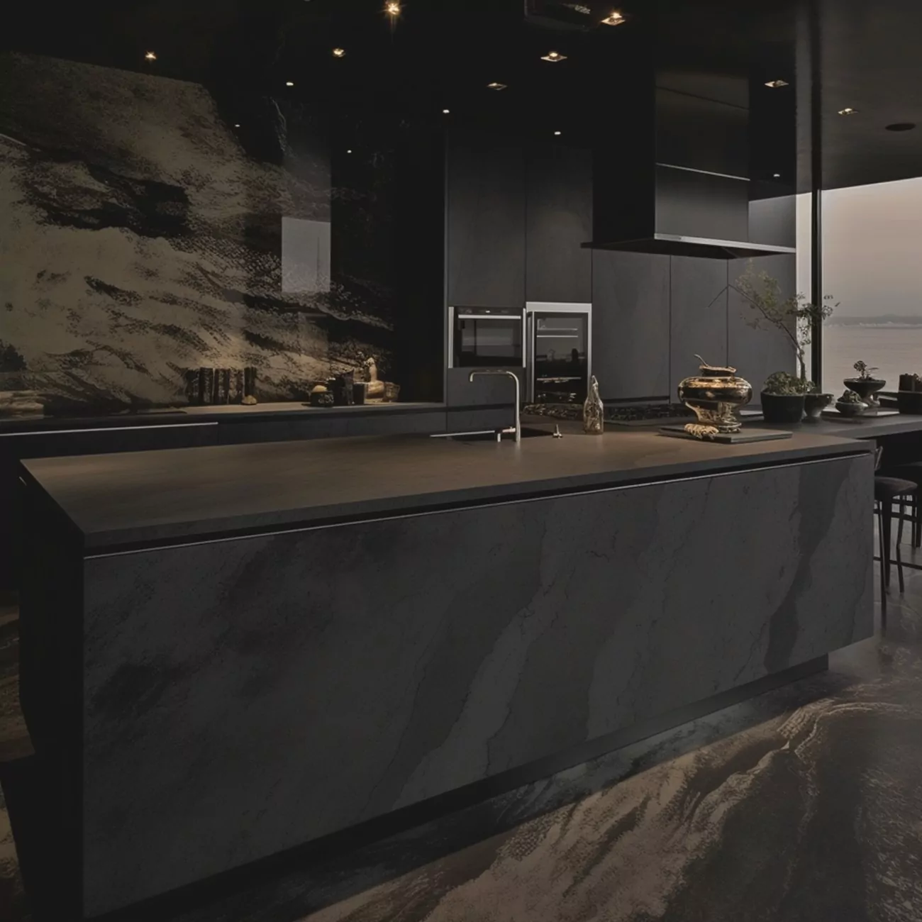 Ilot central de Cuisine Dekton  “Radium” 5