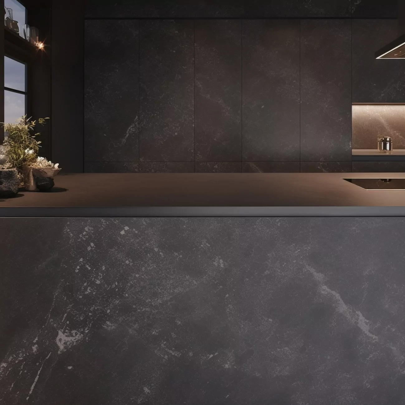 Ilot central de Cuisine Dekton  “Fossil” 4