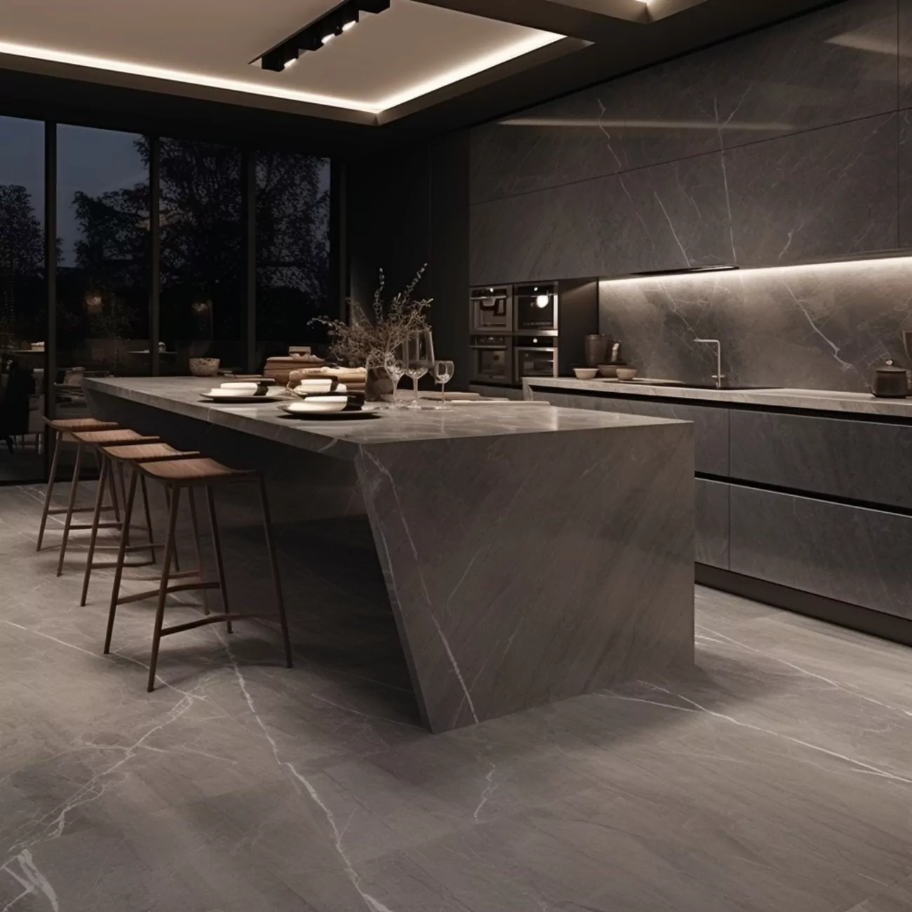 Ilot central de Cuisine Dekton  “Kira” 4