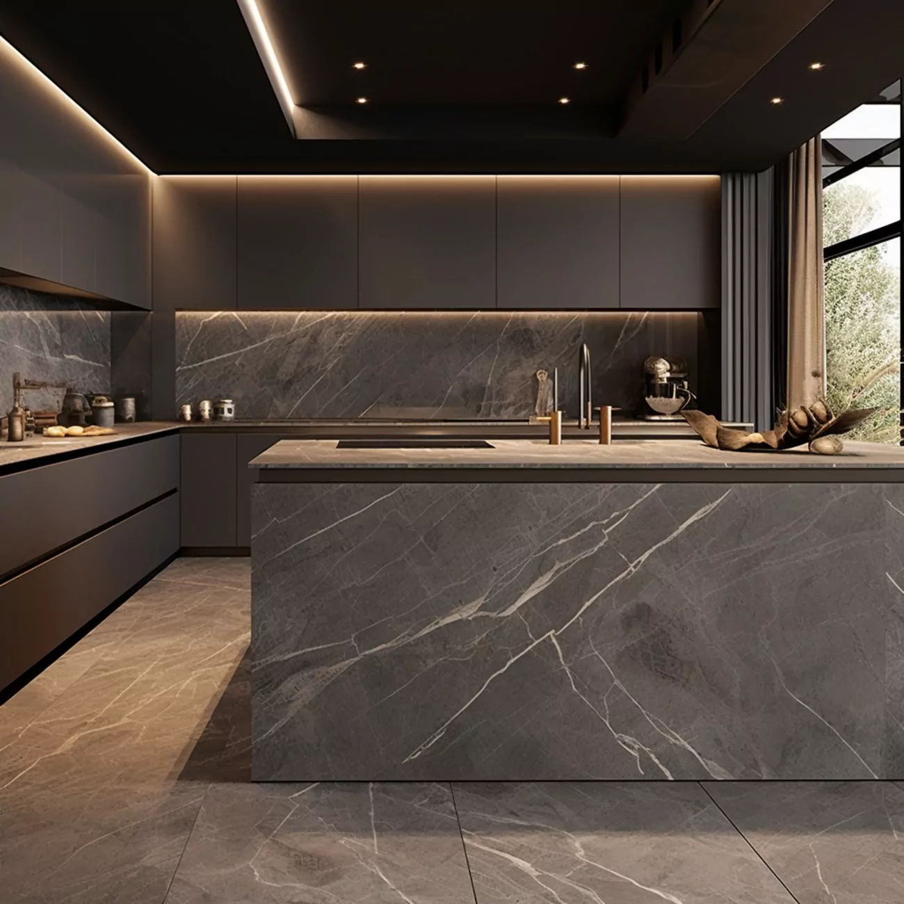 Ilot central de Cuisine Dekton  “Kira” 3