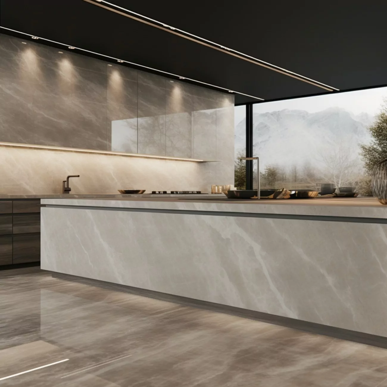 Ilot central de Cuisine Dekton  “Taga” 4